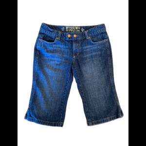 Mossimo Supply Co Denim Shorts  Women’s Size 11 Long Walking Bermuda Distressed